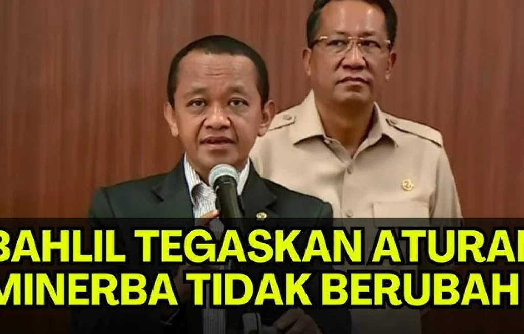 aturan minerba tak berubah