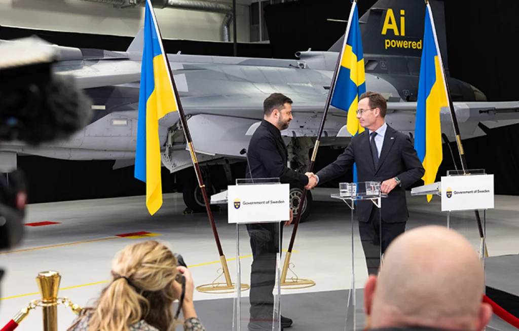Gripen Swedia Ukraina